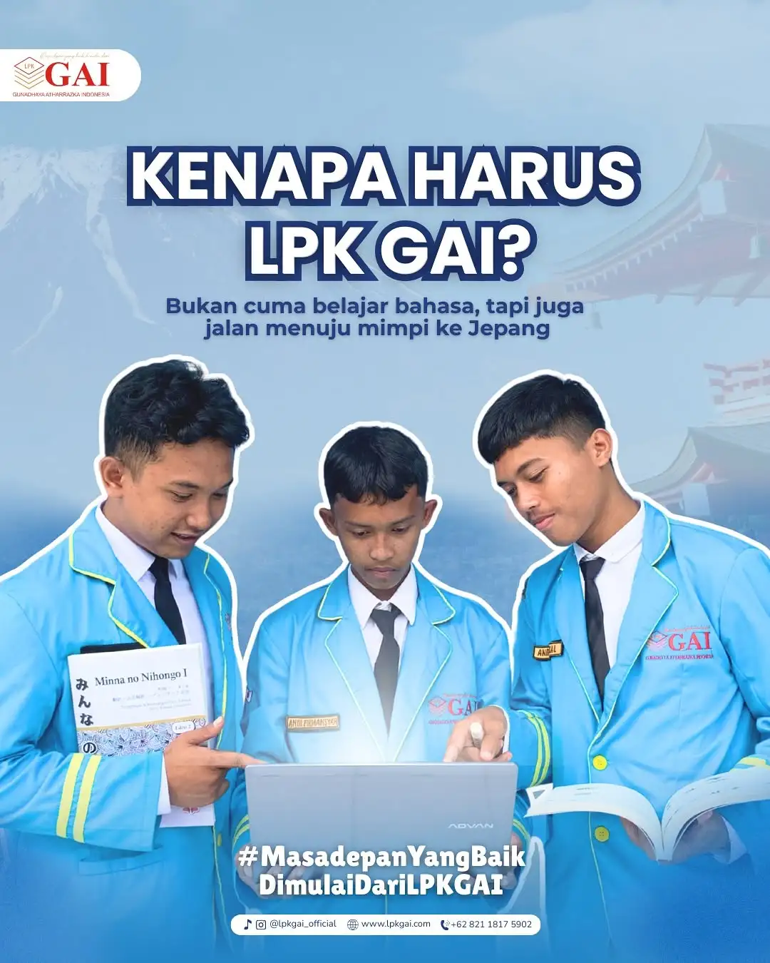 Pemandangan kota Jepang