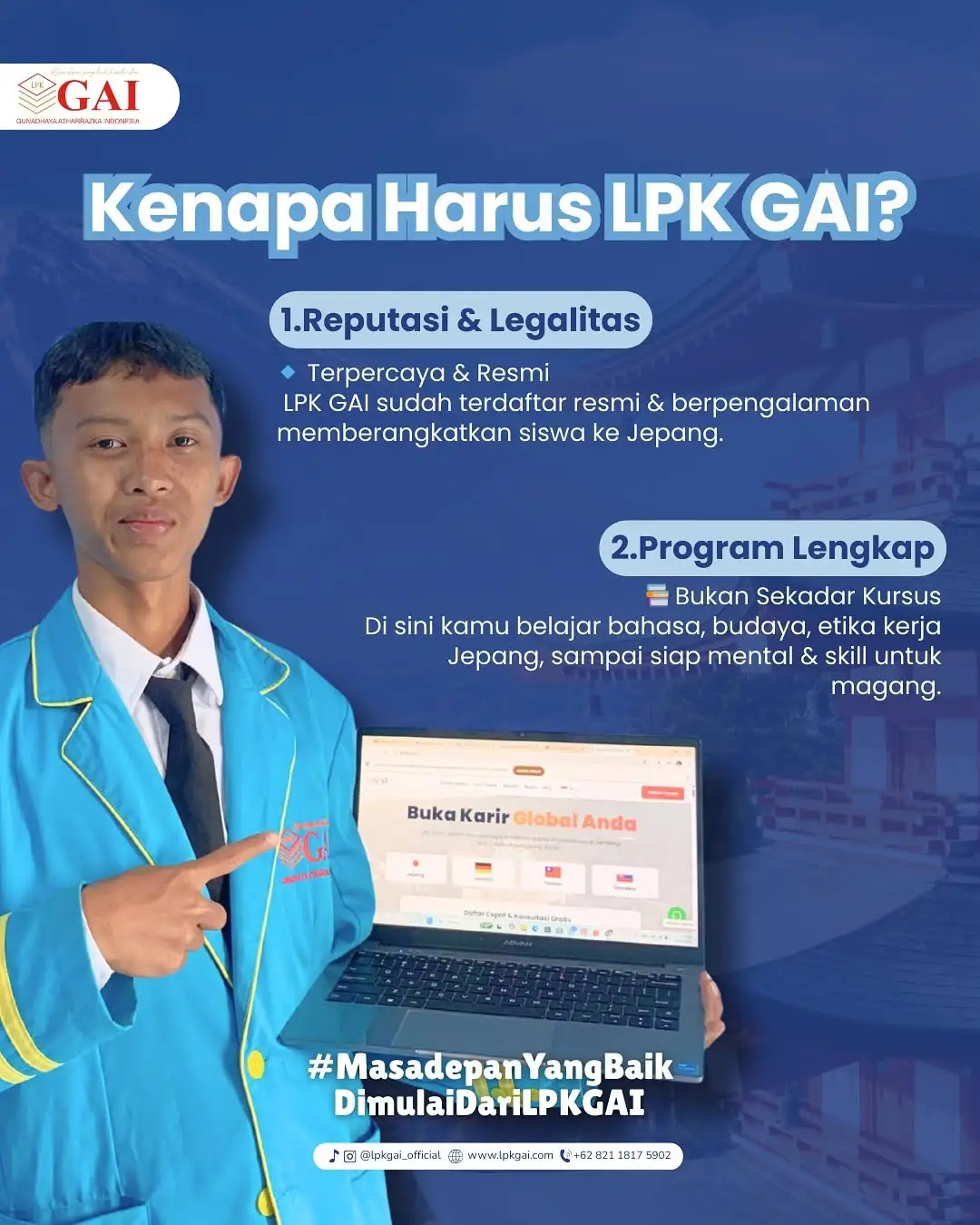 Pemandangan kota Jepang