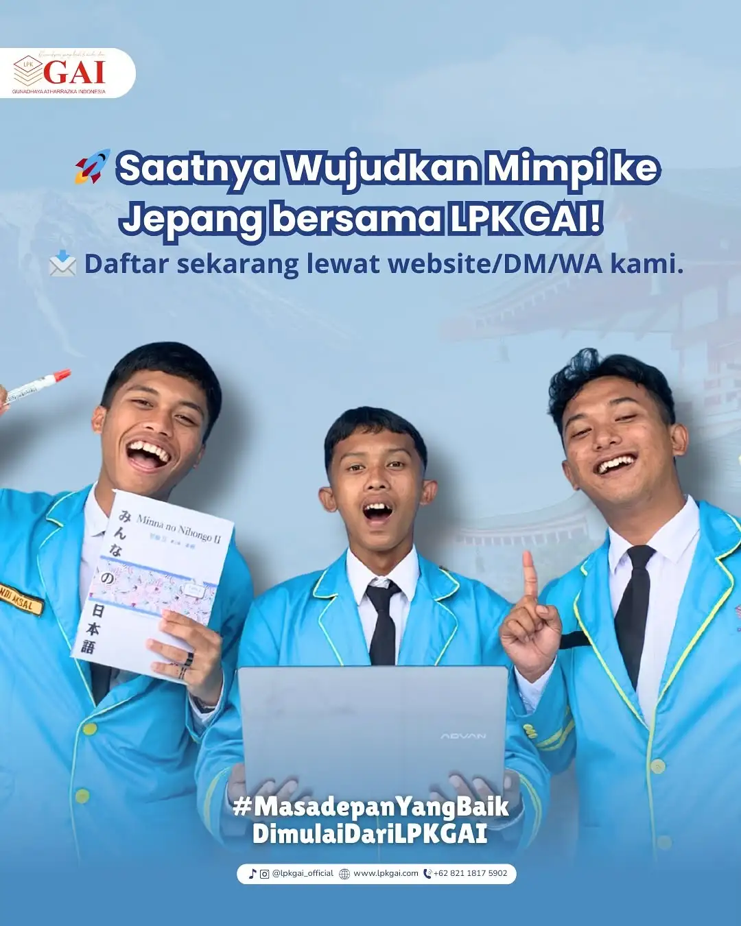 Pemandangan kota Jepang